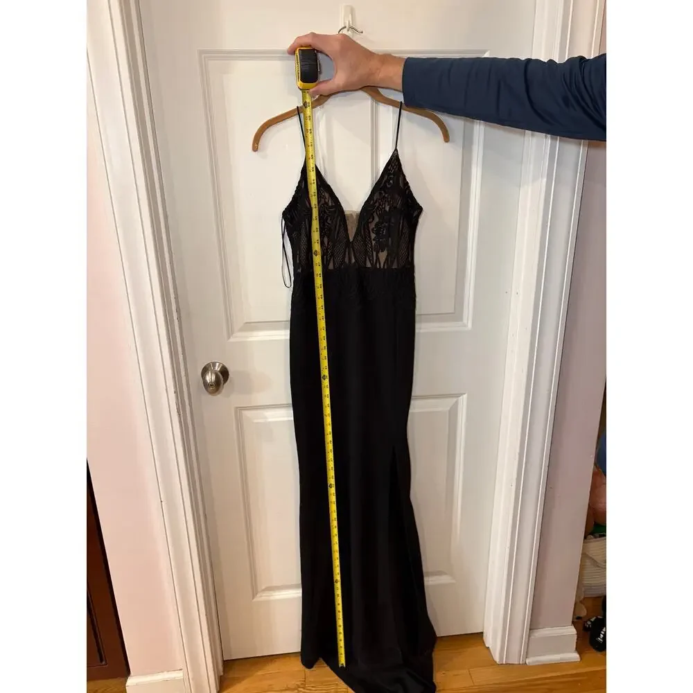 Hello Molly "I Come Alive" Black Maxi Dress Size 6 - Picture 13 of 16